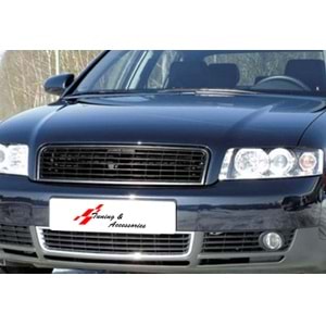 A4 B6 Sport Front Grille ABS / 2001-2004 (Without Logo, Matte Black)