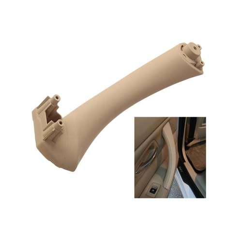 Inside Door Panel Pull Handle, Front or Rear/Left/Lower, Beige/Softage, Oem St., ABS