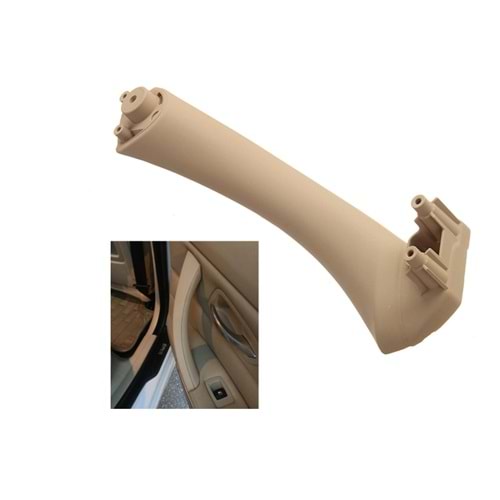 Inside Door Panel Pull Handle, Front or Rear/Right/Lower, Beige/Softage, Oem St., ABS