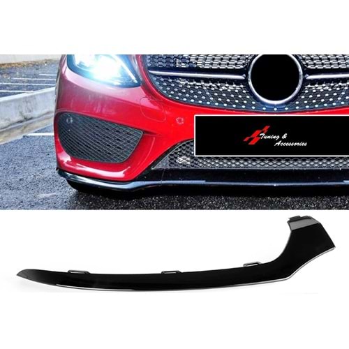 Bumper/AMG, Front Lower Trim/Right, Piano Black Surface, Oem St., ABS