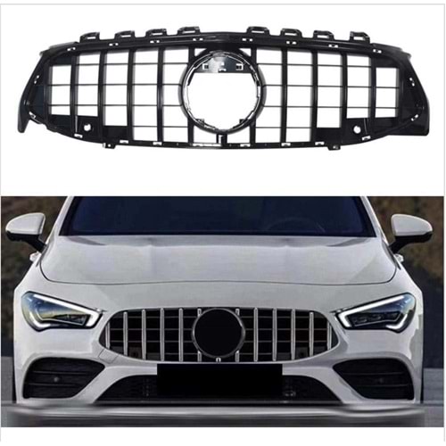 CLA C118 GTR Front Grille ABS / 2018-up (Chrome + Piano Black)