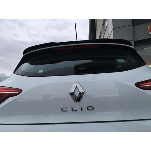 Clio 5 Max Rear Cap Spoiler Piano Black Vacuum Plastic / 2019 - up