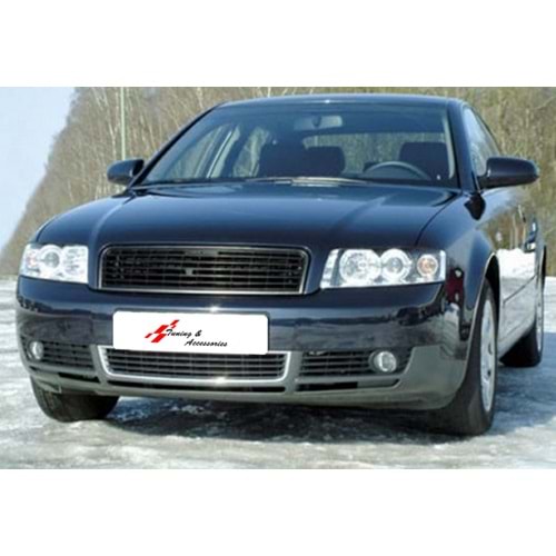 A4 B6 Sport Front Grille ABS / 2001-2004 (Without Logo, Matte Black)