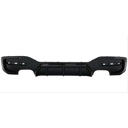 F20 LCI M Performance Rear Diffuser Left Right Double Output Glossy Black ABS / 2015-2019