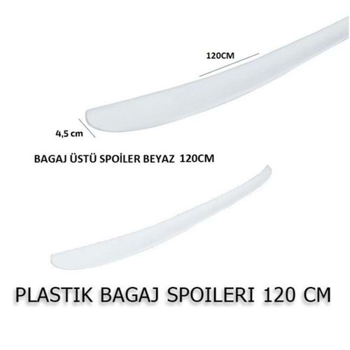 Universal Spoiler White / 120 cm