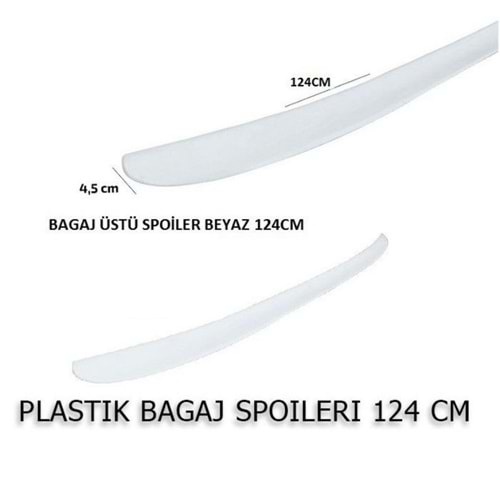 Universal Spoiler White / 124 cm