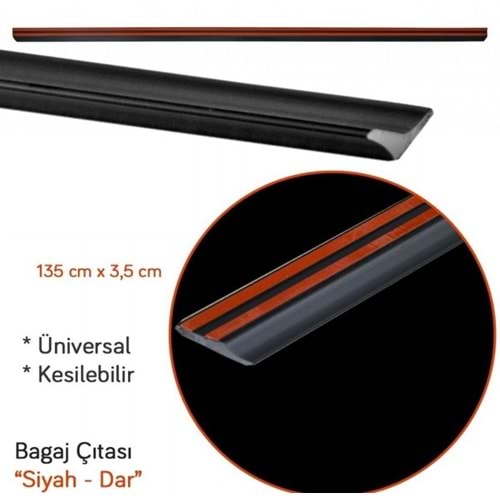 Universal Spoiler Black / 135cm x 3,5cm