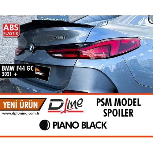 F44 Gran Coupe PSM Style Rear Spoiler Piano Black ABS / 2021 After