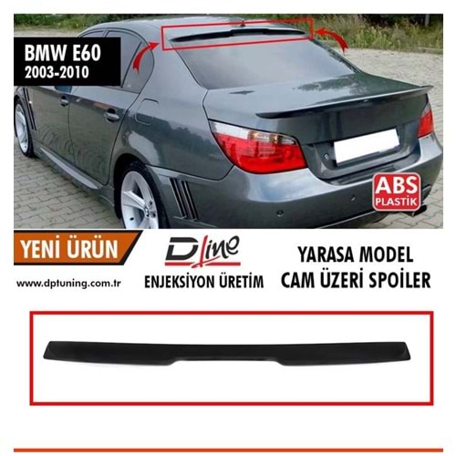 E60 Rear Roof Spoiler Raw Sruface ABS / 2003-2010