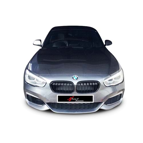 F20 LCI M1 Front Grille Piano Black ABS / 2015-2019
