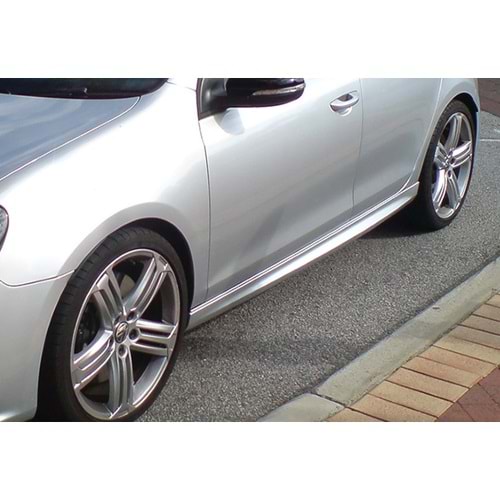 Golf 6 R20 Style Side Skirt Raw ABS / 2008-2012