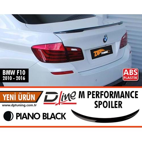 F10 M Performance Bagaj Üzeri Spoiler Piano Black ABS / 2010-2017