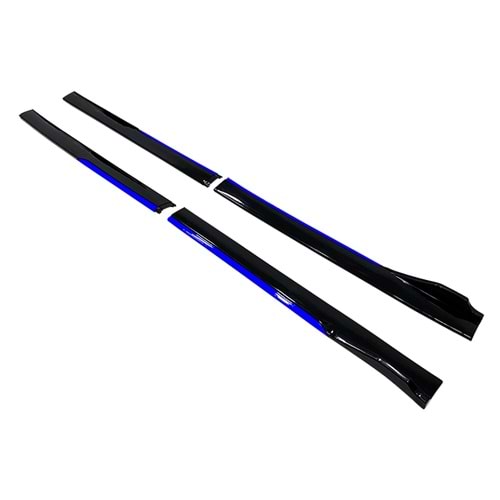 Race Model Marşpiyel Alt Çıtası Flaplı Piano Black ABS / Mavi